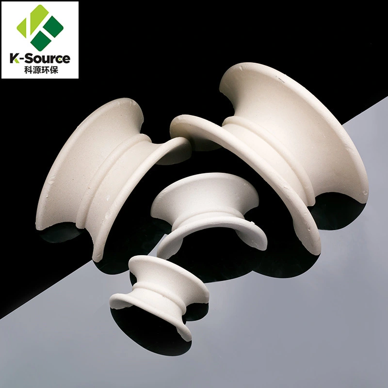 Acid Resistant Column Packing Ceramic Intalox Saddle Ring for Absorption Tower Packing