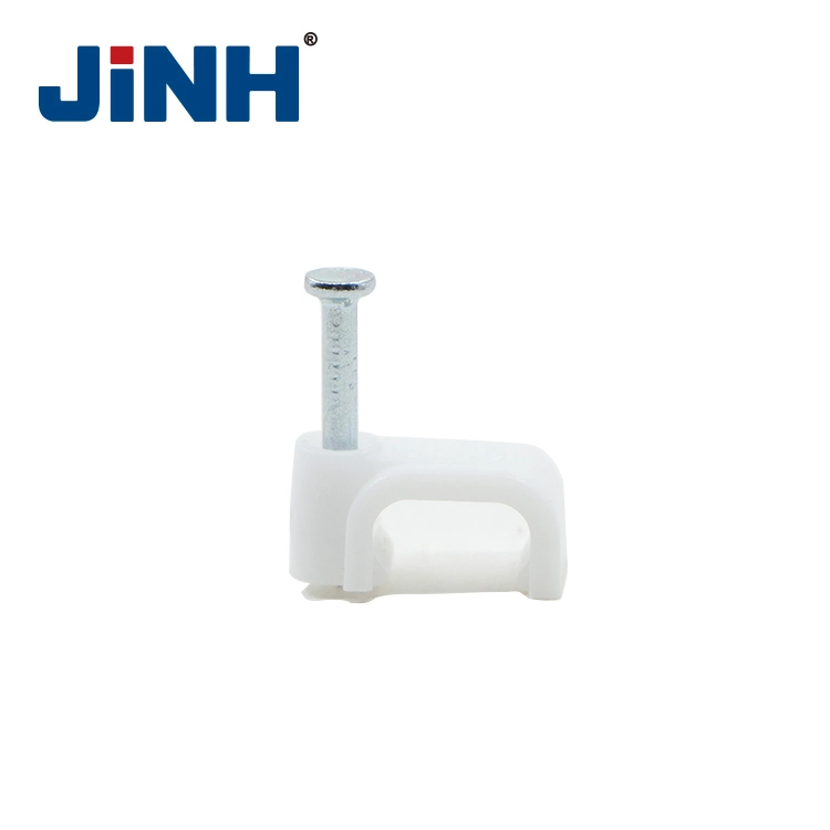 Jinh Flat Type PE Material Electric Wire Nail Cable Clip