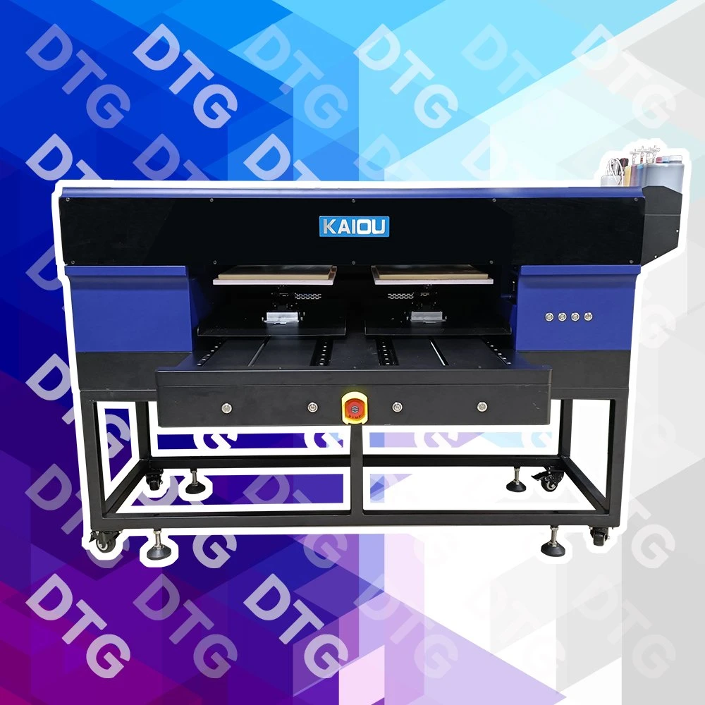 2023 Kaiou Wholesale/Supplier DTG Printing Machine with Double Platform DTG Printer with I3200 Printhead High Efficency and Accuracy