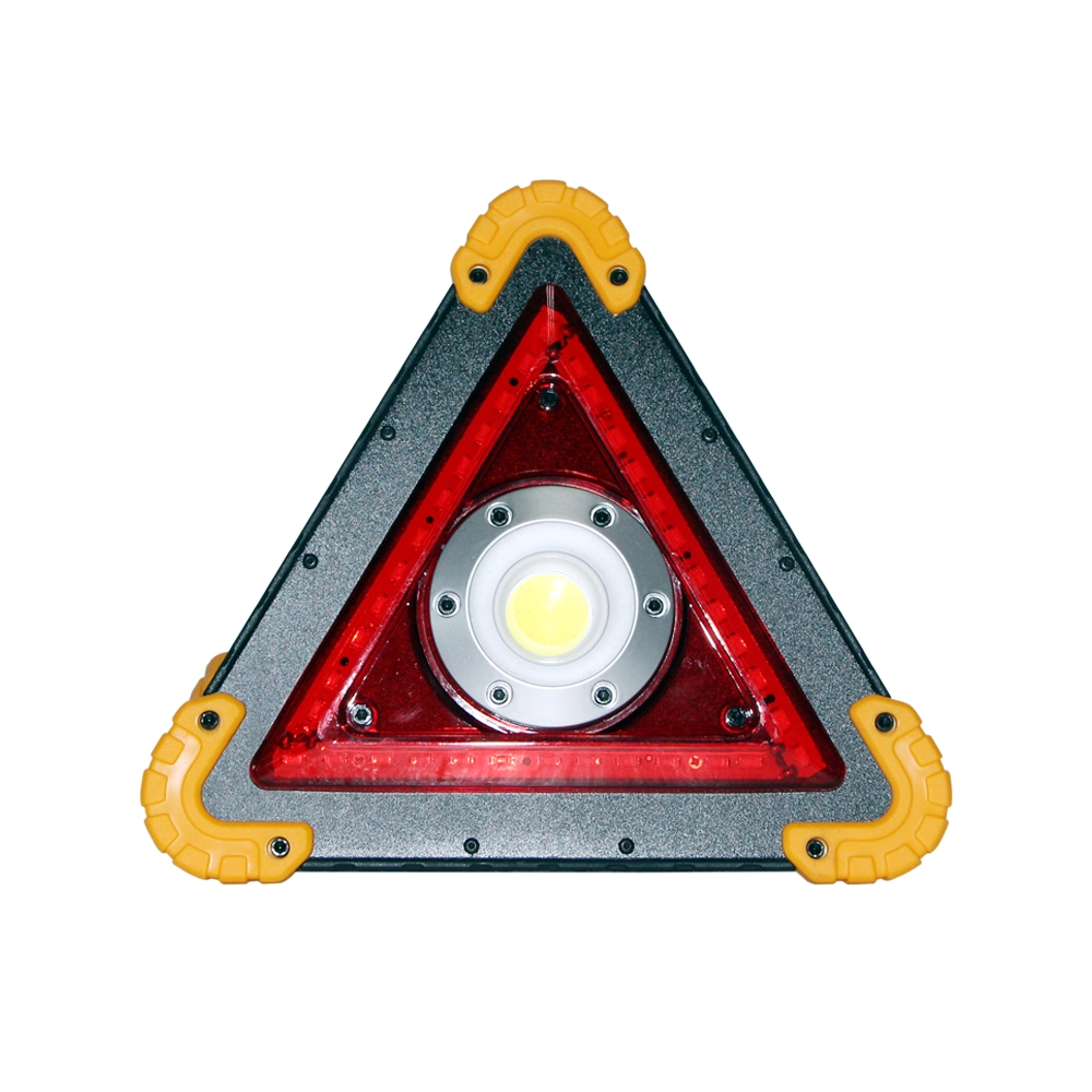 Lámpara de emergencia de reparación de coches Luz de advertencia LED Triángulo de una bombilla
