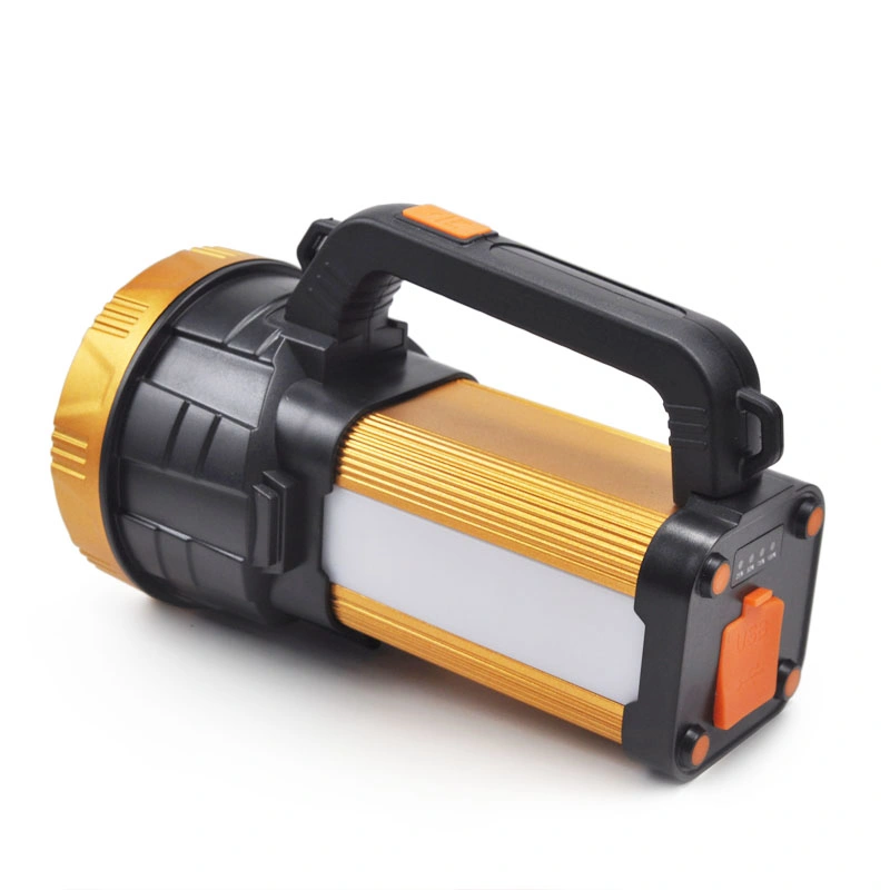 800lm 4*1200mAh batería de litio Multi-funcional de largo alcance portátil Searchlight para Camping para la pesca para el trabajo