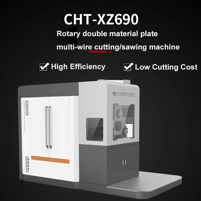 Metal &Metal Alloy Material Rotary Double Material Plate Multi-Wire Cutting/Sawing Machine