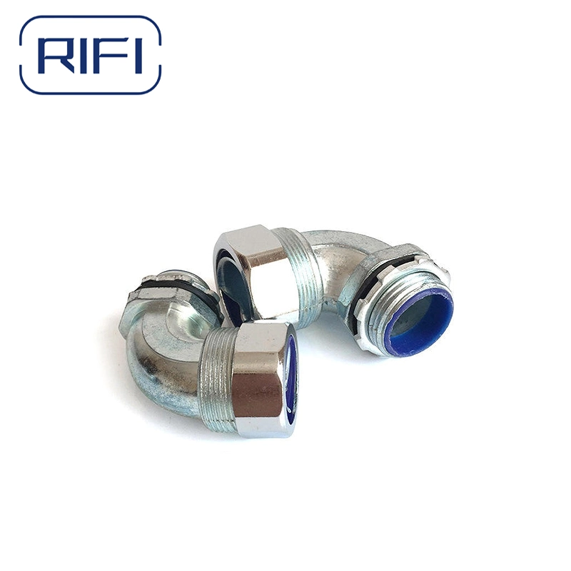 90 Degree Dwj Type Liquid Tight Conduit Connector PVC Coated Flexible Conduit connector