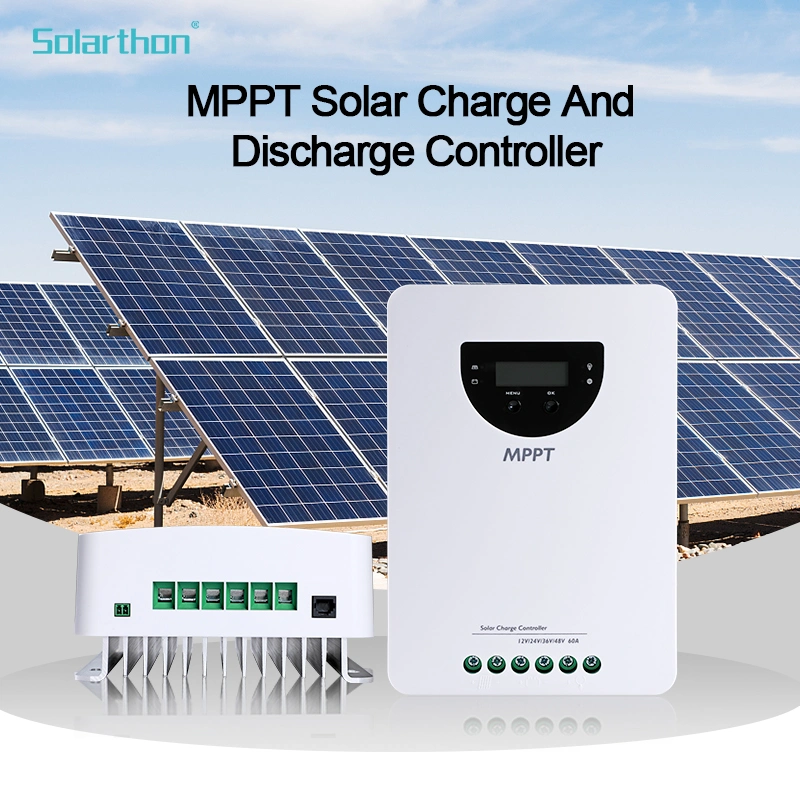 Solarthon 12V 24V 48V 60A Solar Collector Solar Power System MPPT Solar Charge Controller