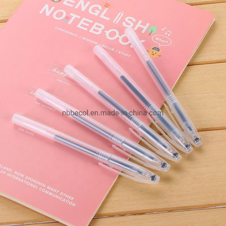 Promotional Simple Plastic Gel Ink Pen with Cheap Price for School