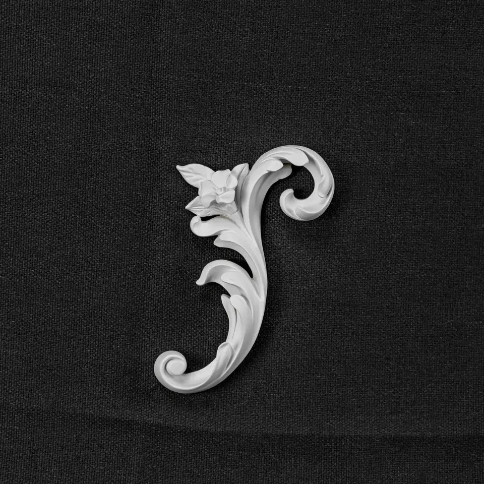 High quality/High cost performance  Primed White Polyurethane PU Decorative Ceiling Corner Molding Veneer Accessories Ornaments