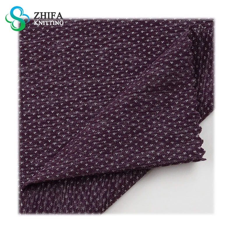 Zhifa Free Sample Men T Shirt Fabric Breathable Hole Comfortable Nylon Polyester Spandex Jersey Fabric