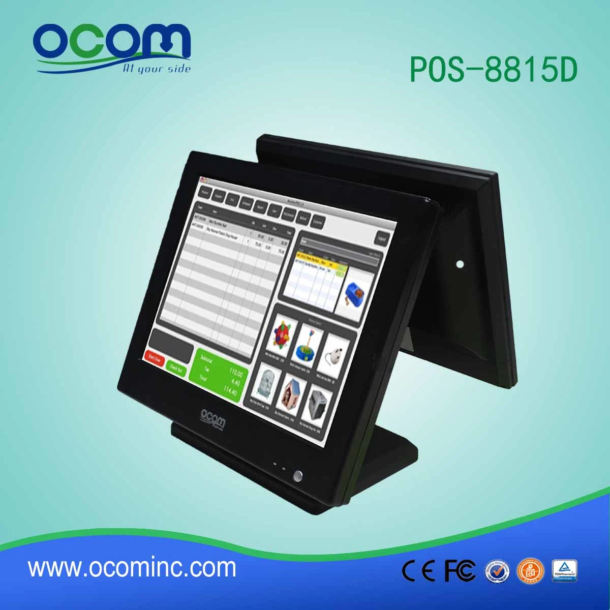 POS System for Cash Register with Touch Screen Monitor Point of Sale