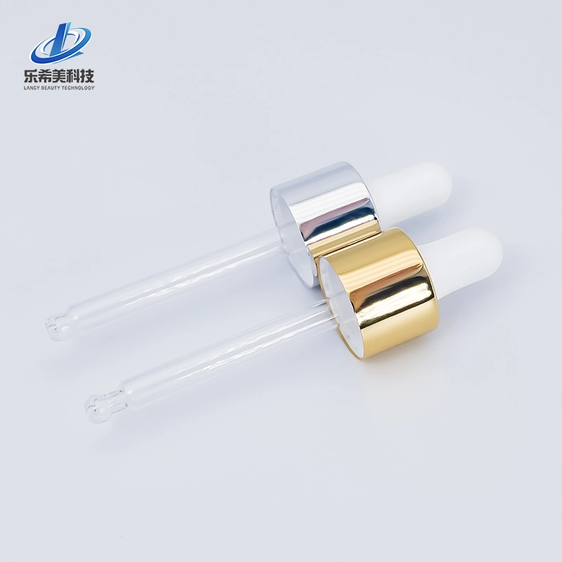 20/400 20/410 20/415 18mm Cosmetic Aluminum Dropper Lid Top Rose Gold Glass Pipette 22/415 Dropper Top