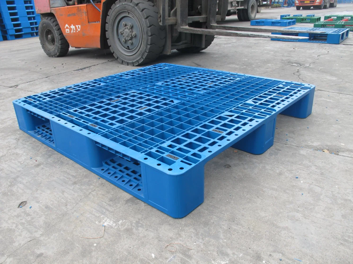 Palete de plástico de bloco de segurança novo Heavy Duty Euro HDPE