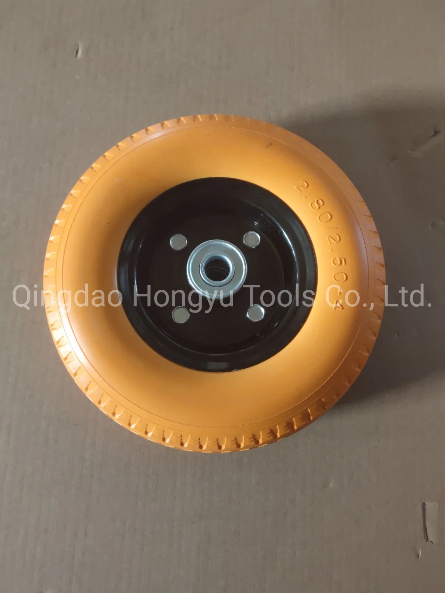 China Manufacturer Solid Polyurathane Flat Free Wheel PU Foam Wheel