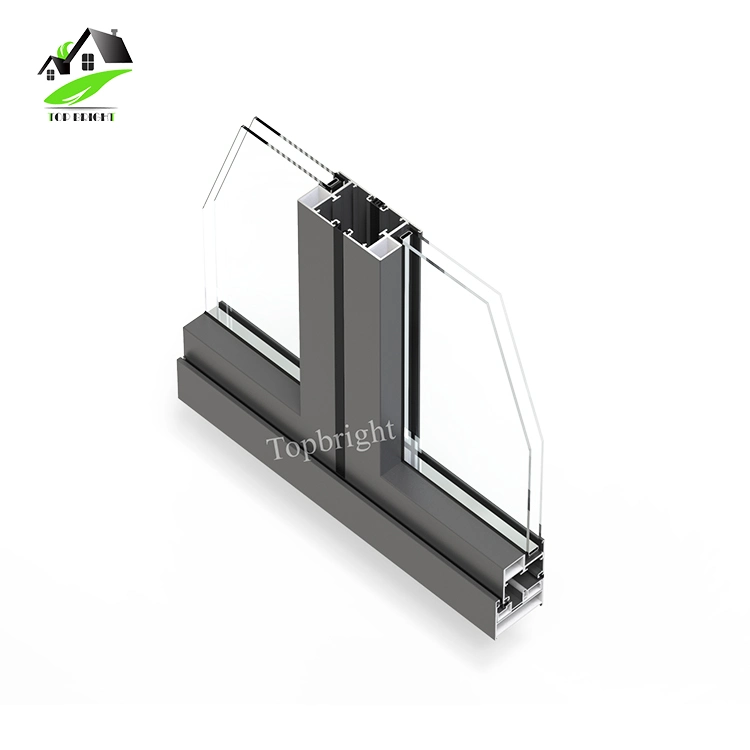 Tp50 Moderno Bi Fold Acordeón Exterior precio de las puertas de vidrio de aleación de aluminio Vertical plegables puertas plegables sistema deslizante Philippinese