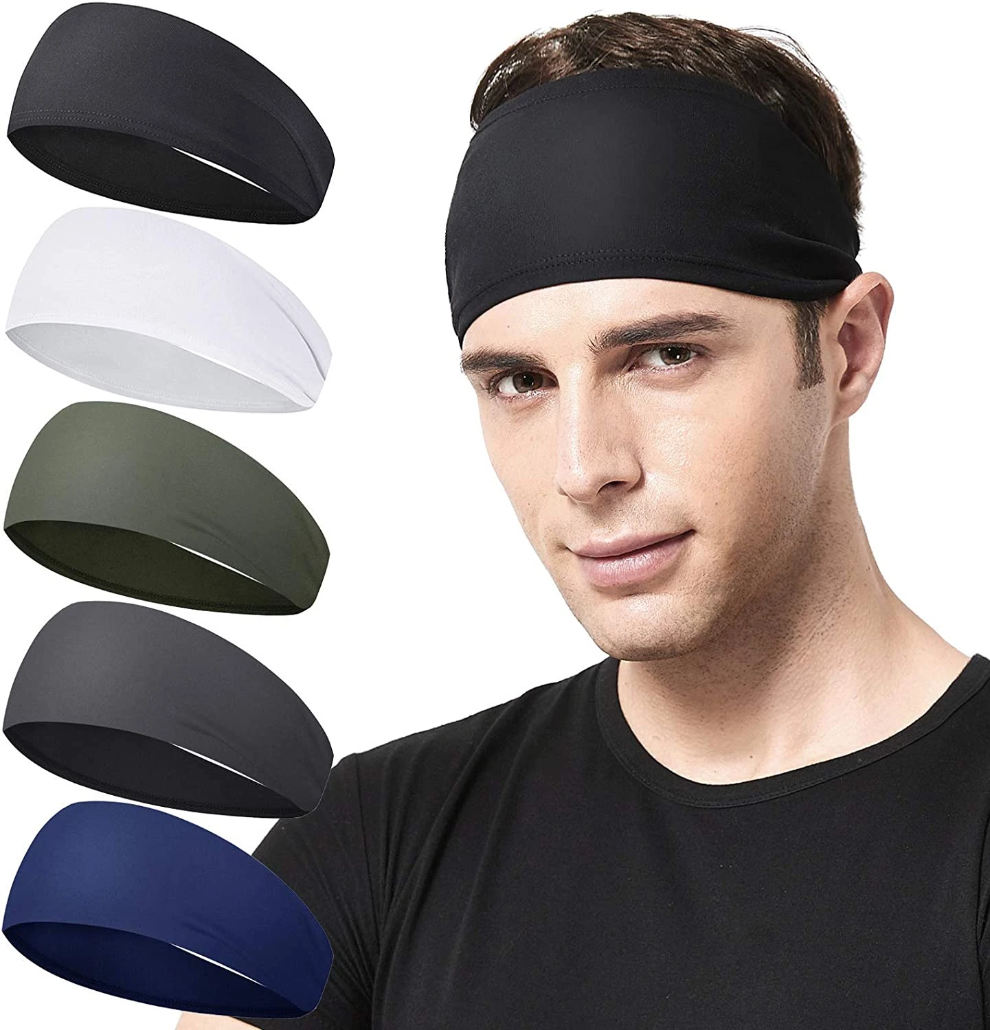 Custom Sports Sweatband Running Fitness Yoga Anti-Sweat Hair Band