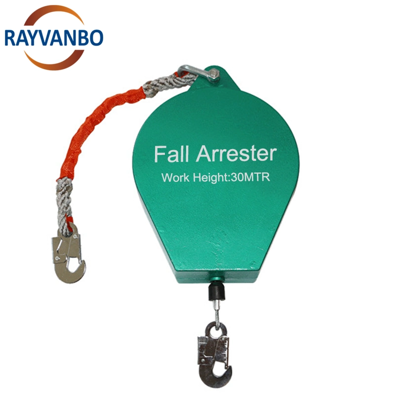 Self-Locking Lifelines Cable Safety Fall Protection Retractable Fall Arrester for Woking at Heights