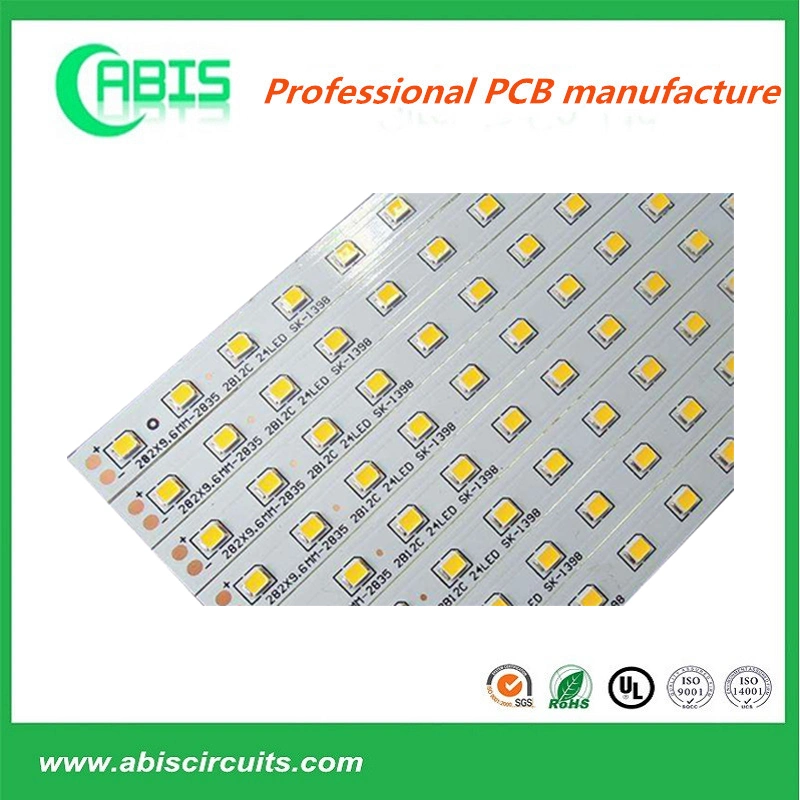 Placa de circuito em alumínio de montagem PCB protótipo de tinta de impressão branca