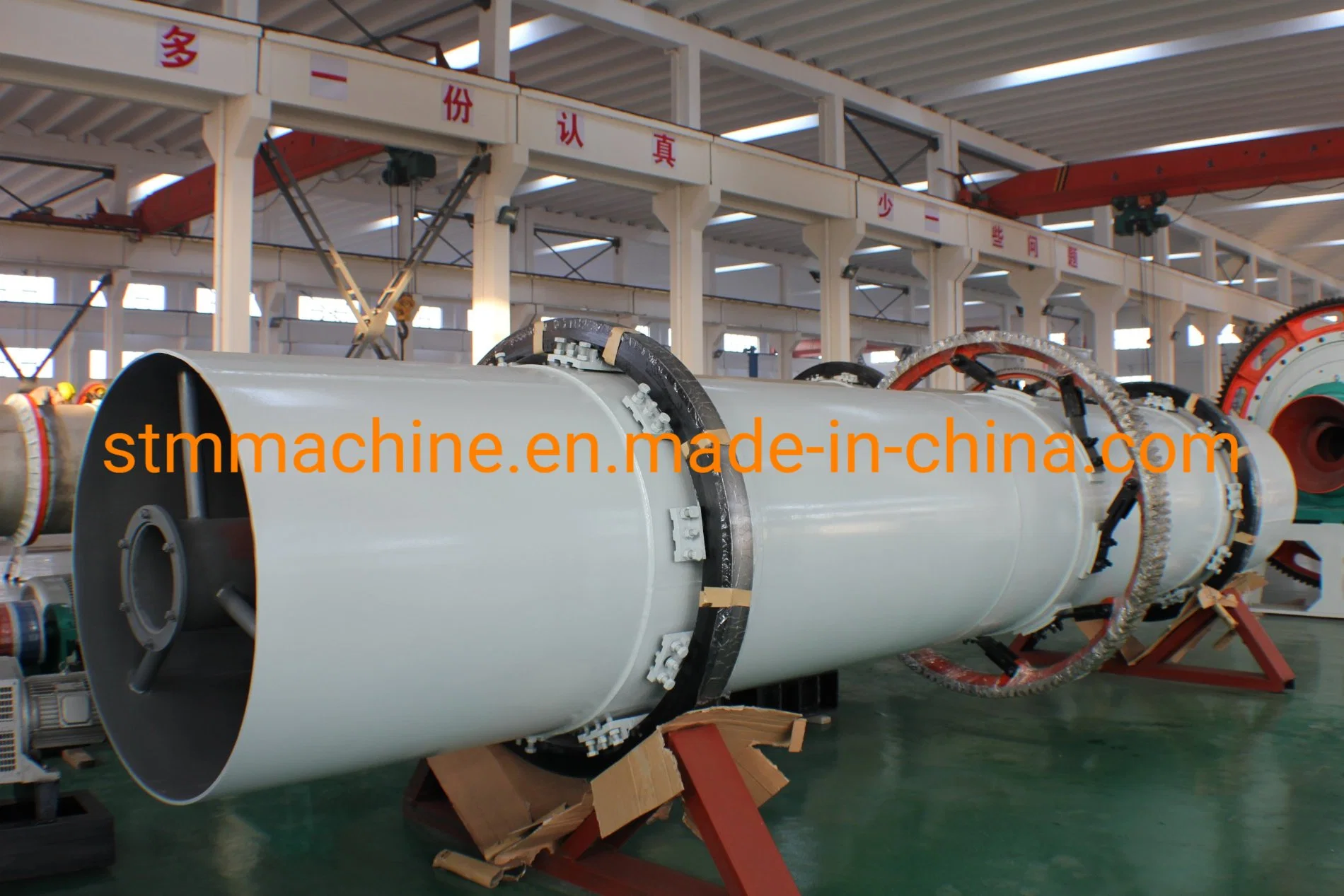 Rotary Type Compact Complete Drying Production Line Triple Pass Three Cylinder Sand Dryer Machinery