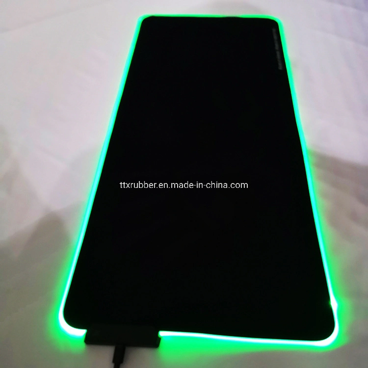 Custom Extended Large Mousepad RGB LED Glowing Keyboard Mat Natural Rubber Gaming Mouse Pad Gamer Computer Accessories