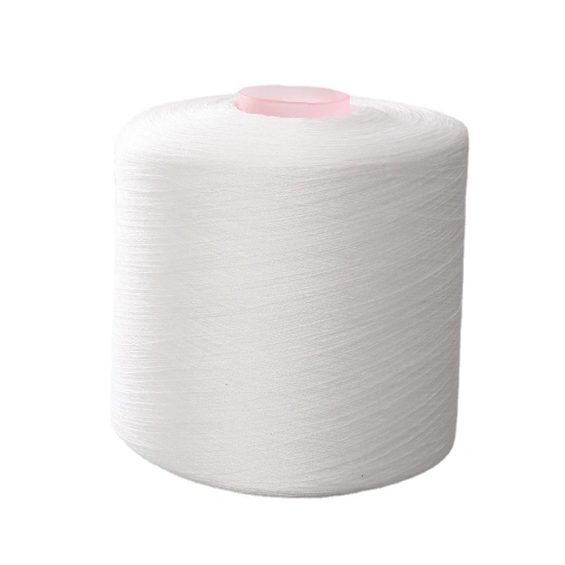 China Textile Manufacturer Wholesale/Supplier Raw White Spun Polyester Yarn 42s/2 Tfo Sewing Thread