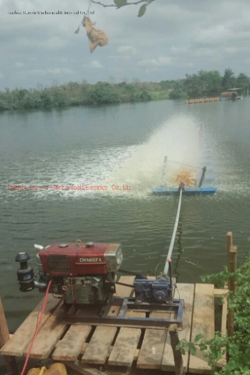 Aquaculture Aerator 16 Diesel Engine Paddle Wheel Aerator for South America Market