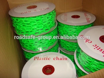 Beijing Roadsafe 6mm/8mm Colorful Plastic Chain, Plastic Chain Link