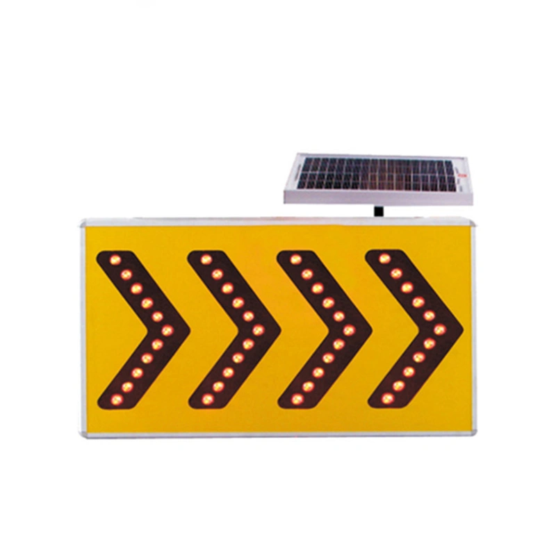 Solar LED Reflective Rectangle Road Safety Traffic Signs