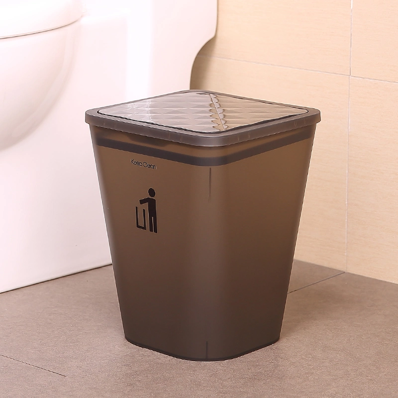 Hart PP Home staubdicht Papier Müll Müll Container Lebensmittelmüll Box große Kapazität Kunststoff Abfalleimer mit Deckel