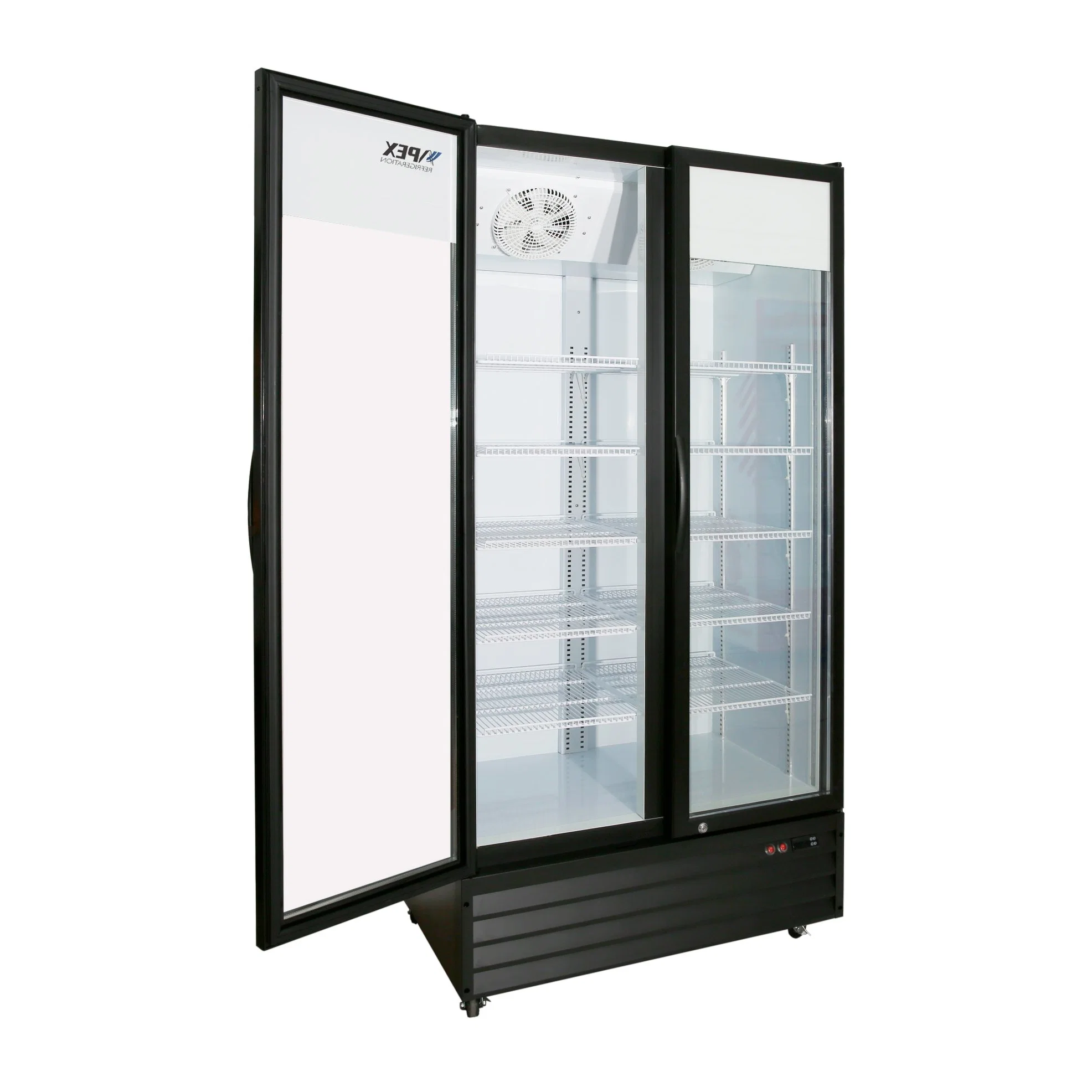 Drinks Fridge Beverage Bottle Cooler 880 L 4 Shelves Lockable Glass Hinge Door Temperature Range 0-10 Degree Cooler