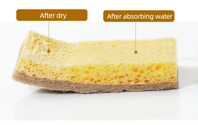Serviette de lavage Dishcloth compostable la pâte de bois d'impression personnalisée Tissu éponge suédois de cellulose