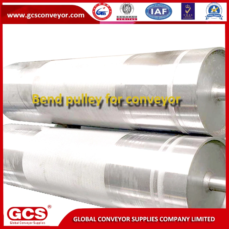 Increase The Friction Surface Stainless Steel Bearing Drum Pulley Belt Conveyor