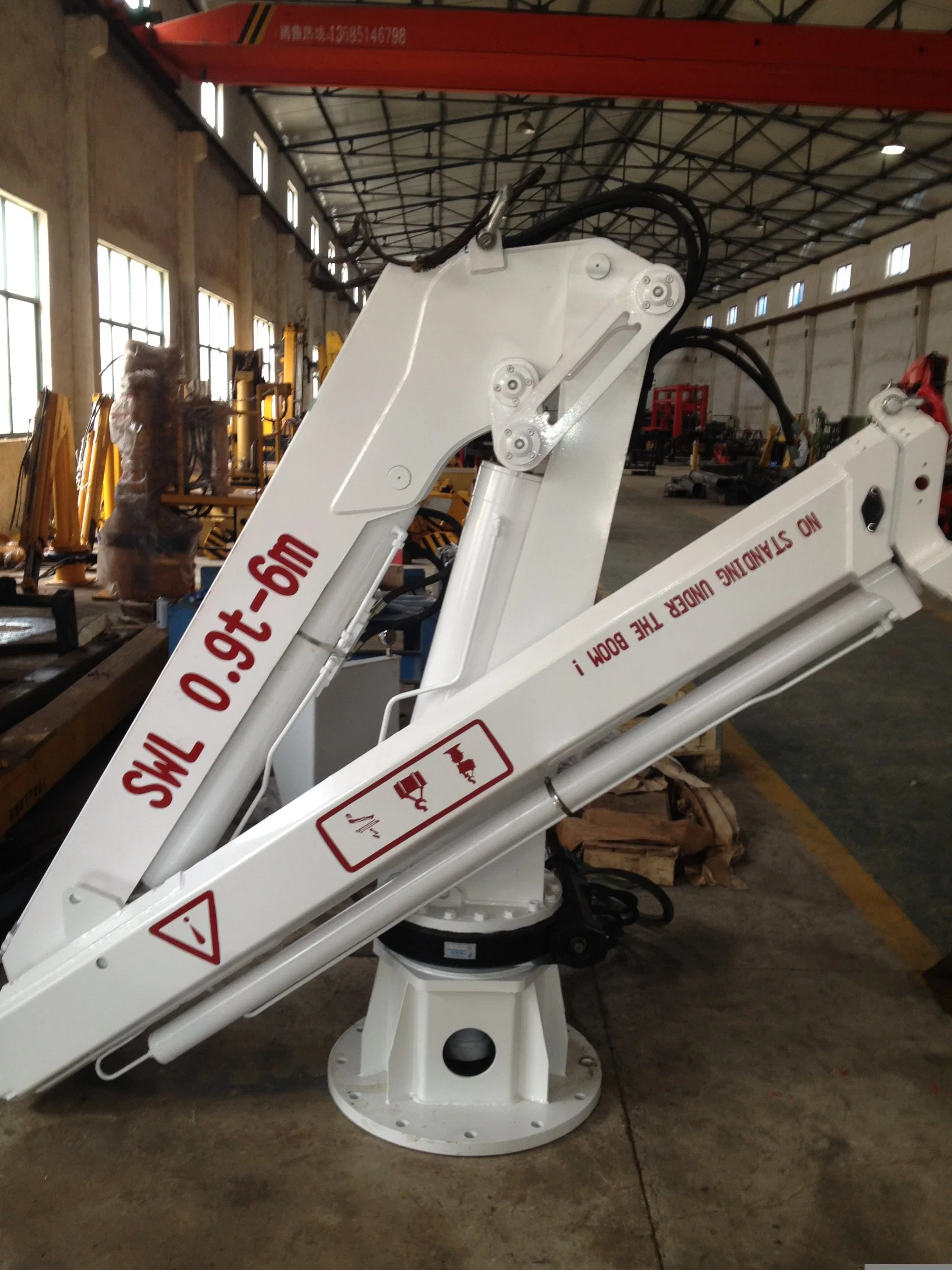 Hydraulic Marine Cranes Loading Lifting Capacity 3.2t for Sale