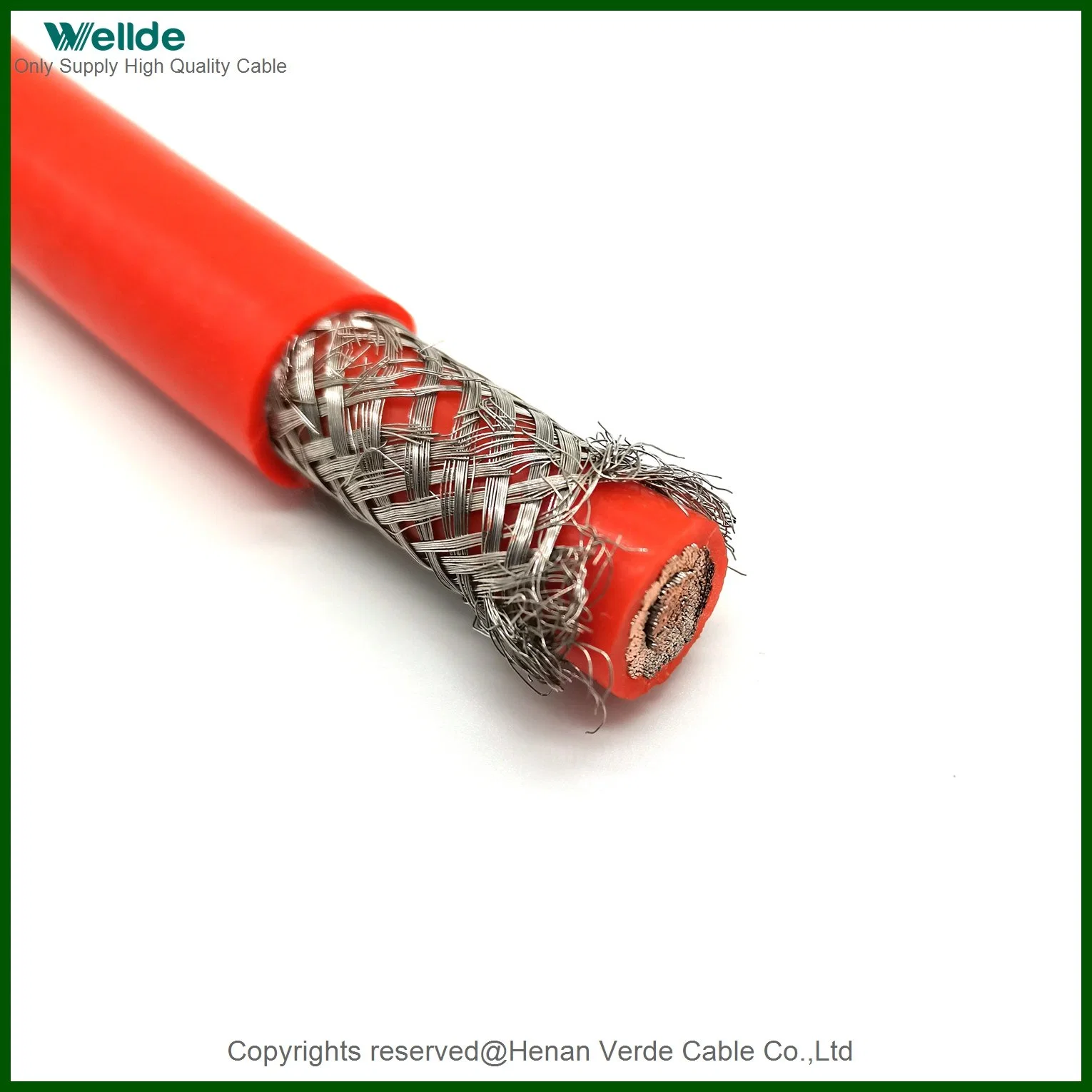 Cable flexible para alta temperatura 0,5mm 0,75mm 2,5mm 14AWG 500V 50kV Cable de cable de caucho de silicona apantallado trenzado de cobre estañado