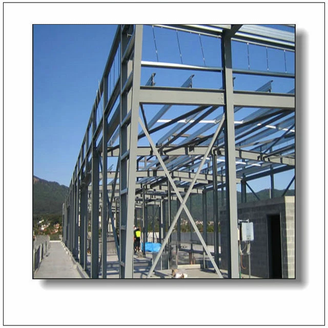 Pre Engineering High Rise Hotel Factory Two Story Prefabricated Steel Structure Building