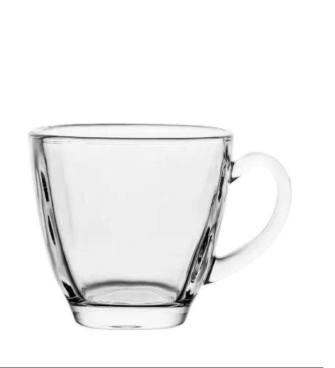 Transparent Heat Resistant Water Cup Mug Glass for Household Drinks