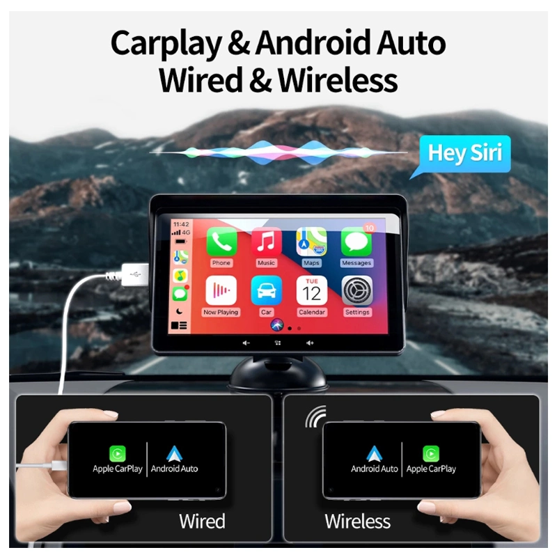 Carplay Universal 10, 26 ''radio De Coche Inalambrico Android Bluetooth Pantalla T&aacute; Ctil PARA VW Nissan Toyota