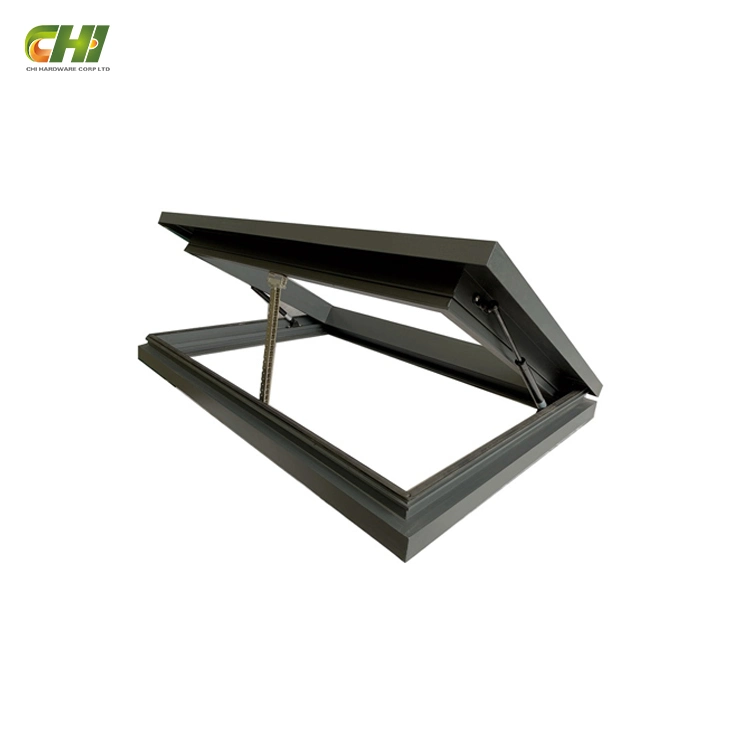 Fabric Metal PVC Awning Window Pitched Aluminium Self Opening Round Automatic Sky Roof Window for a Flat Roof