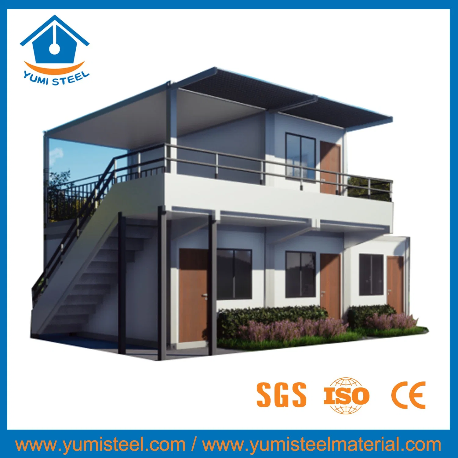 Granite Grey Customized Modular Container House for Living/ Villa/ Vacation/ Office Room