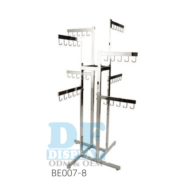 Metal Iron Display Rack Stand with Hanger for Retail Underwear Belt Glove Display Rack