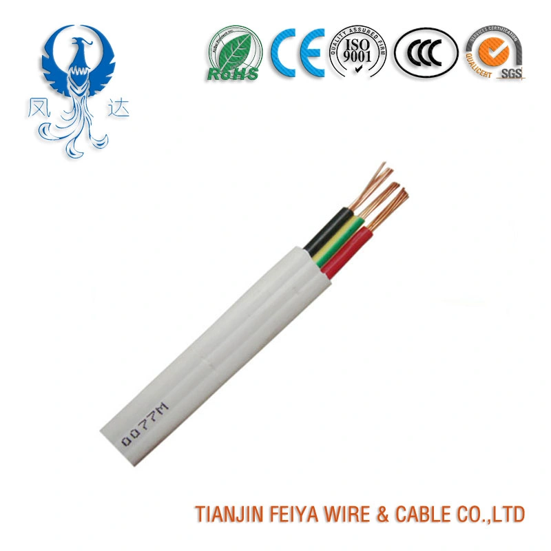 Feiya 2021 estándar australiano (baja tensión) Cables industriales aislamiento de PVC, de 2 núcleos + E Cables planos, 450/750V doble plana y cable de tierra