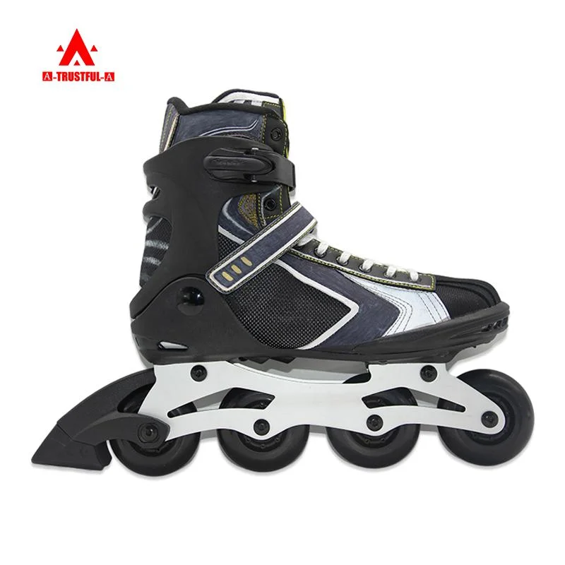 En línea OEM de patines Roller Patines en Línea de cuatro ruedas para adultos Logotipo personalizado los zapatos de Skate ajustable Roller Patin