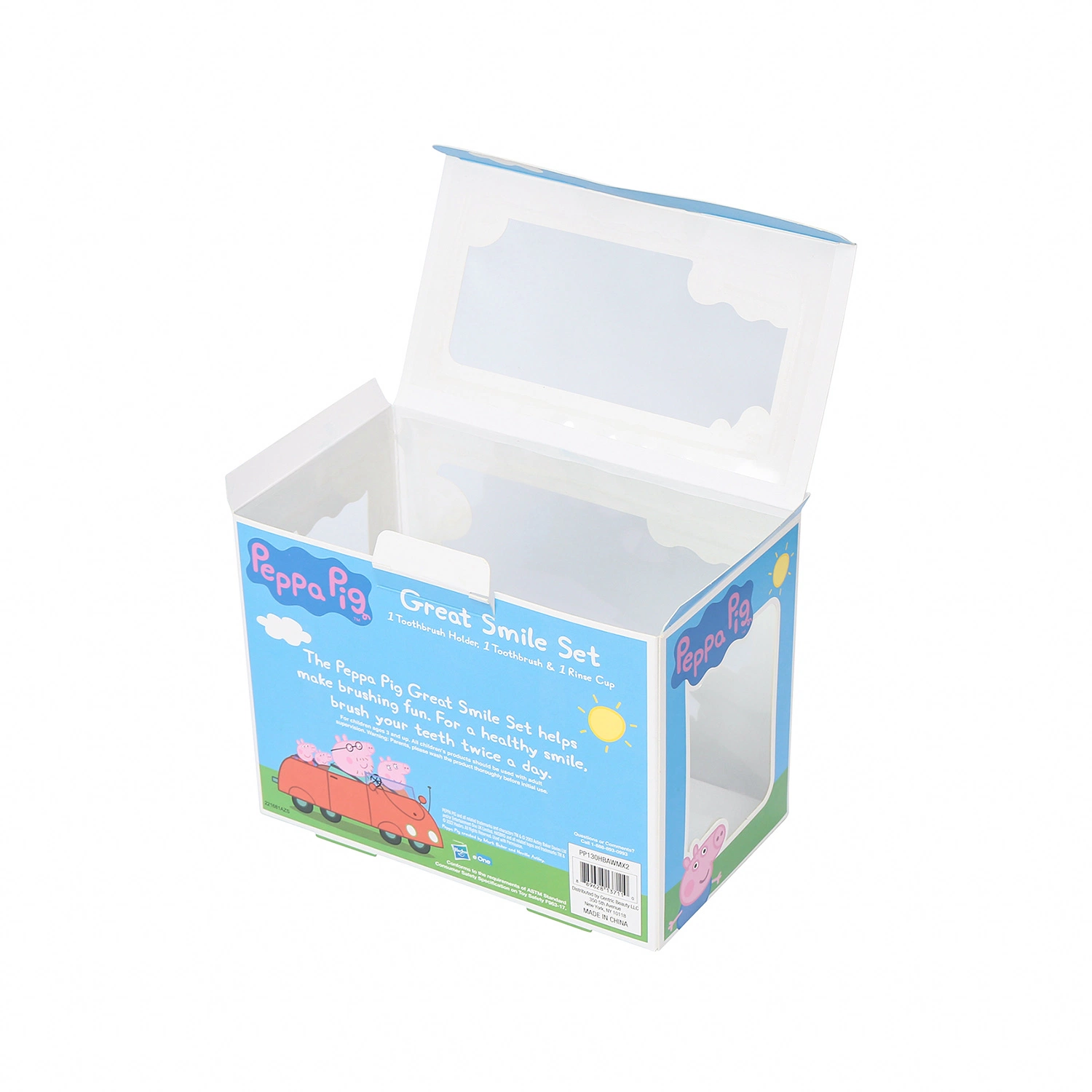 Custom Small White Folding Carton Box with Pvs Window for Toy