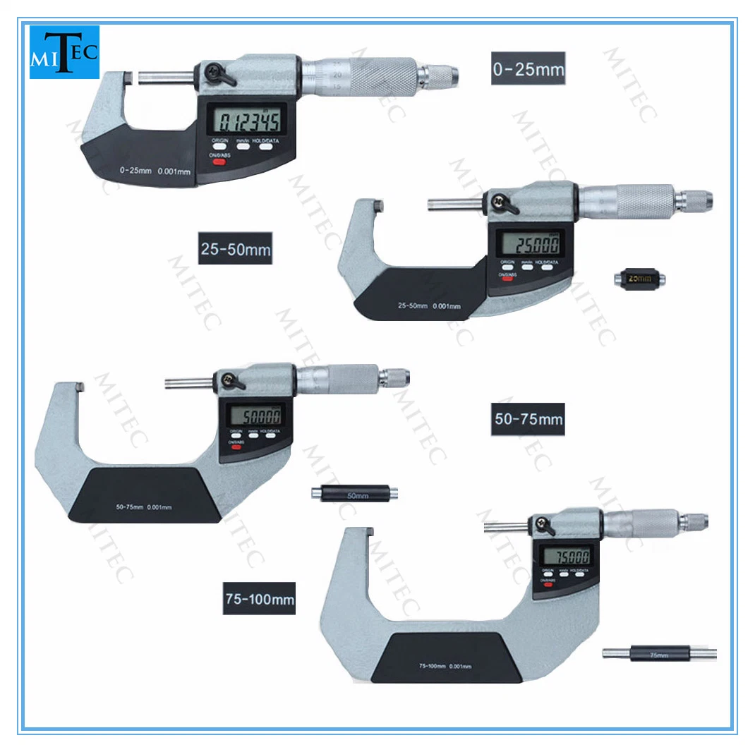 Measuring Device Electronic Digital Outside Micrometer 0-25mm Measuring Tool