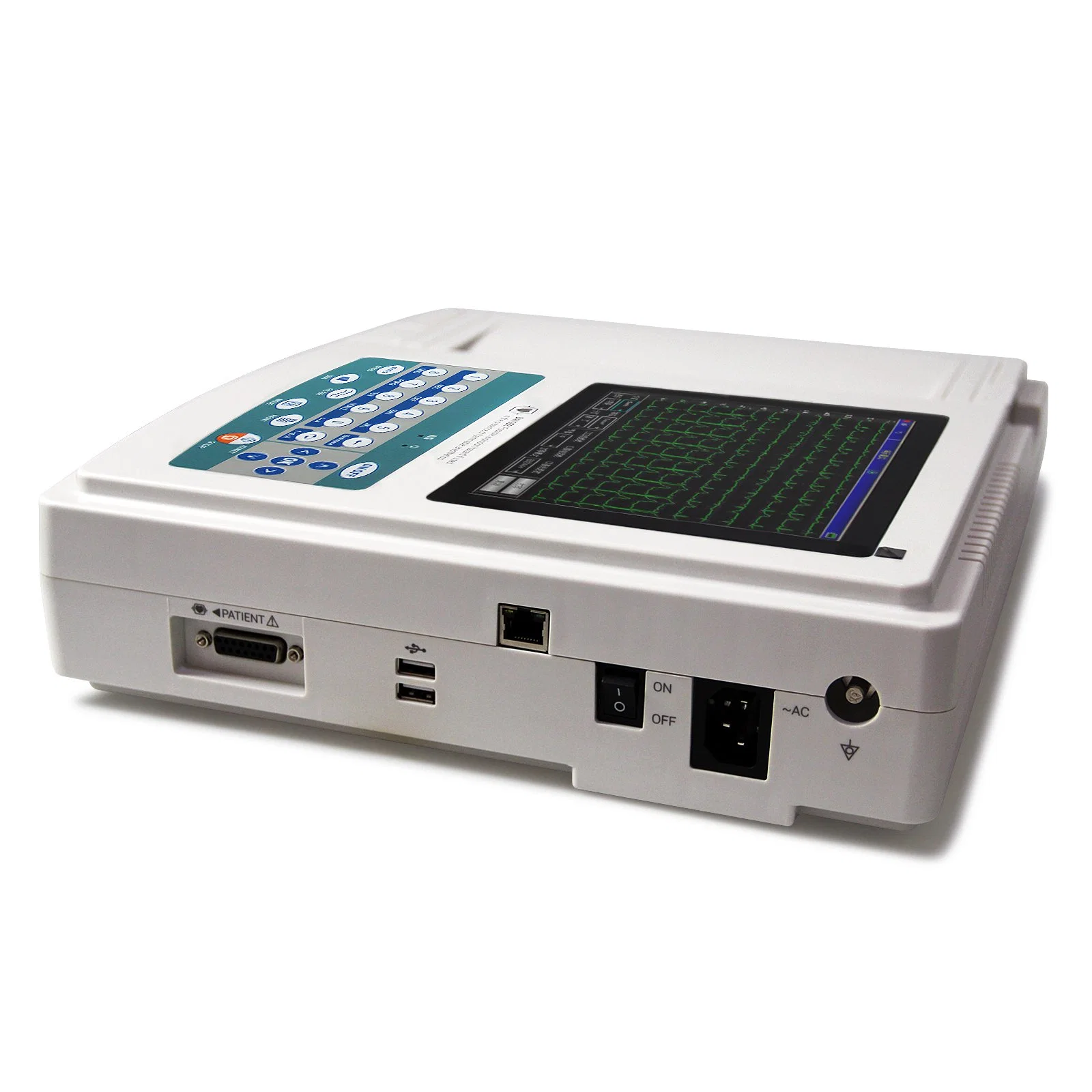 8.0 Color Screen Digital 12 Channel ECG Machine + Software ECG Data Fast Transmitted 12 Channel ECG Machine