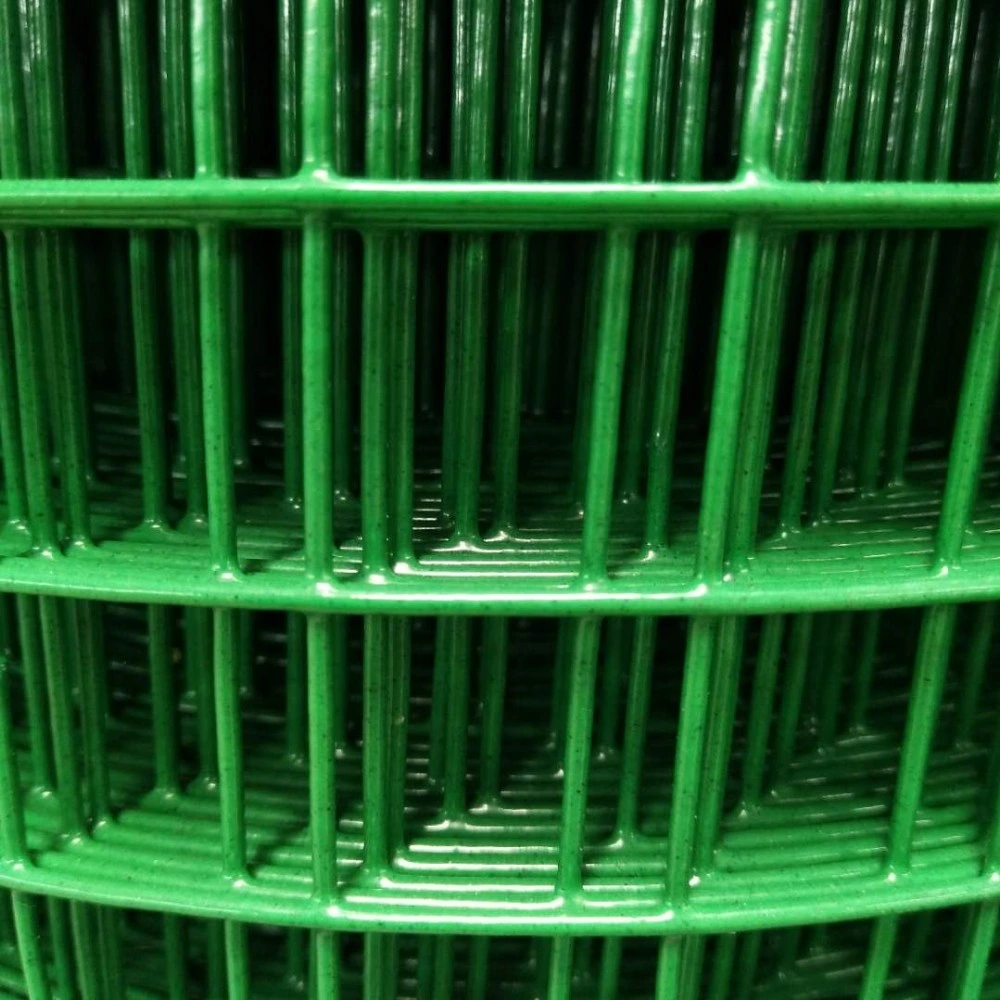 Thick PVC Coated Green Color Welded Wire Mesh Roll for India Market