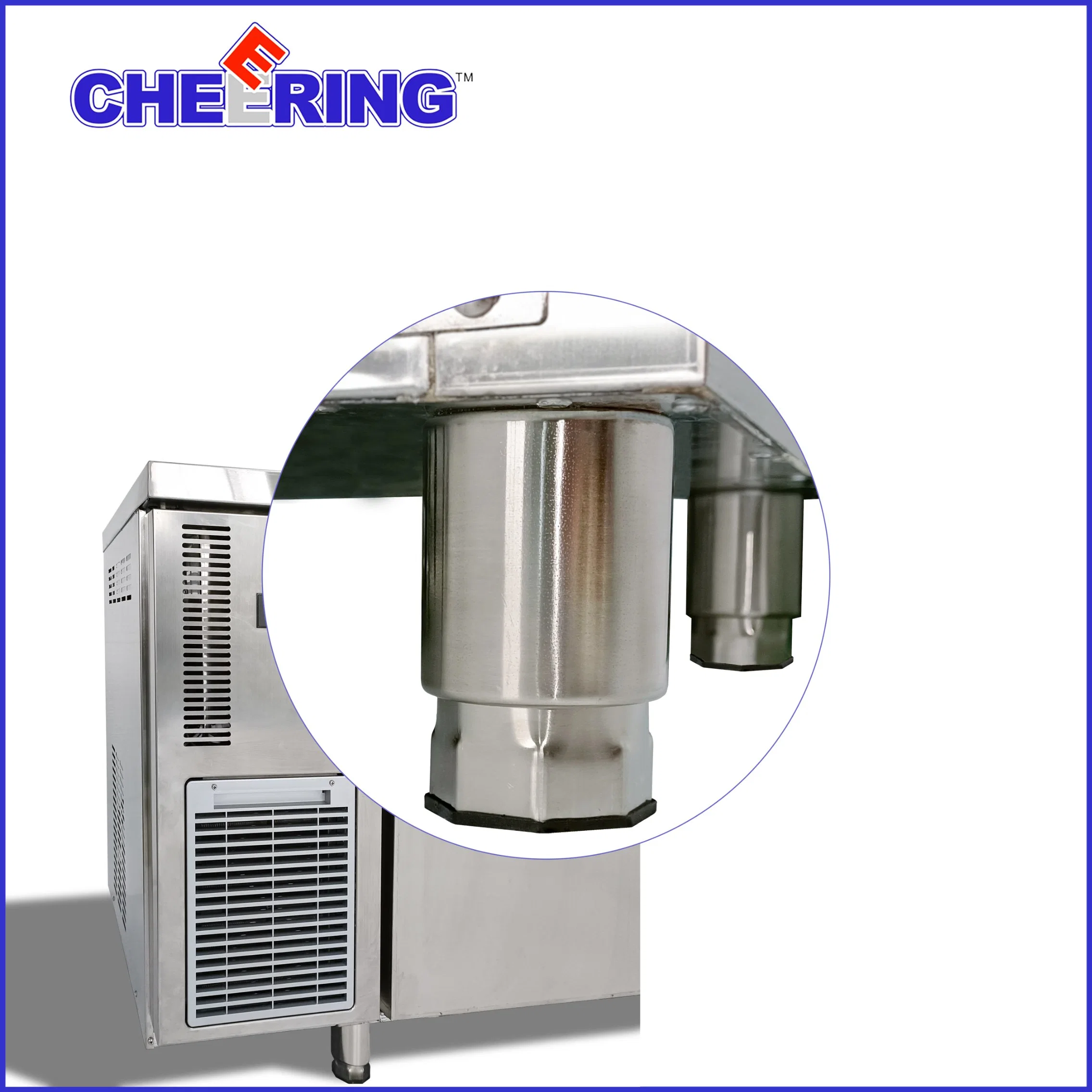 Stainless Steel Refrigeration Equipment Fresh-Keeping Chiller Cold Freezer Under Counter Kitchen Refrigerator