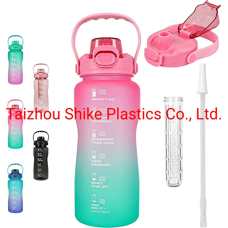 Plastic Half Gallon Water Bottle BPA Free Water Bottles Leakproof Water Jug with Handle for Gym Fitness Home