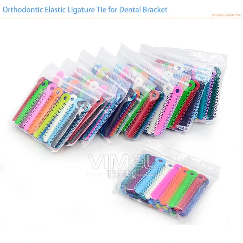 Dental Orthodontic Elastic Ligature Tie with Various Colors