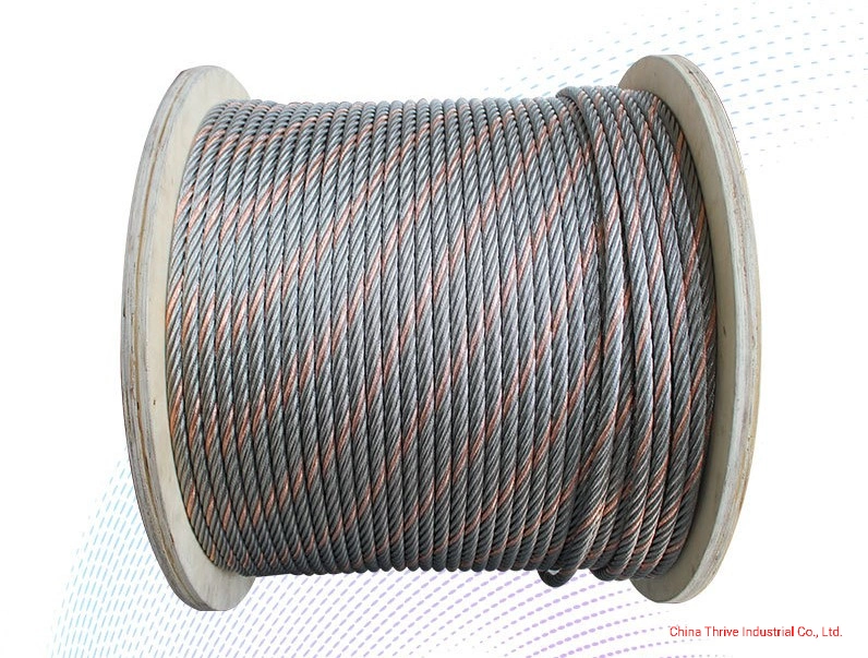 316 Stainless Steel Rope Marine Cable 6X36ws Wire Rope Hoist 50mm