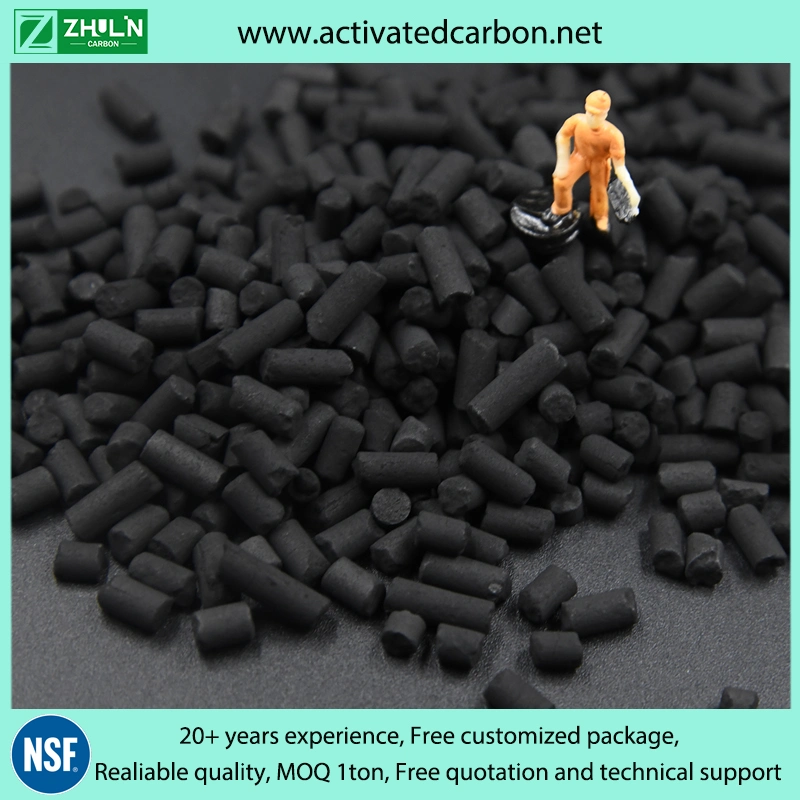 2mm 3mm 4mm Ctc 30-90% Activated Carbon Cylindrical Charcoal for Air Filter