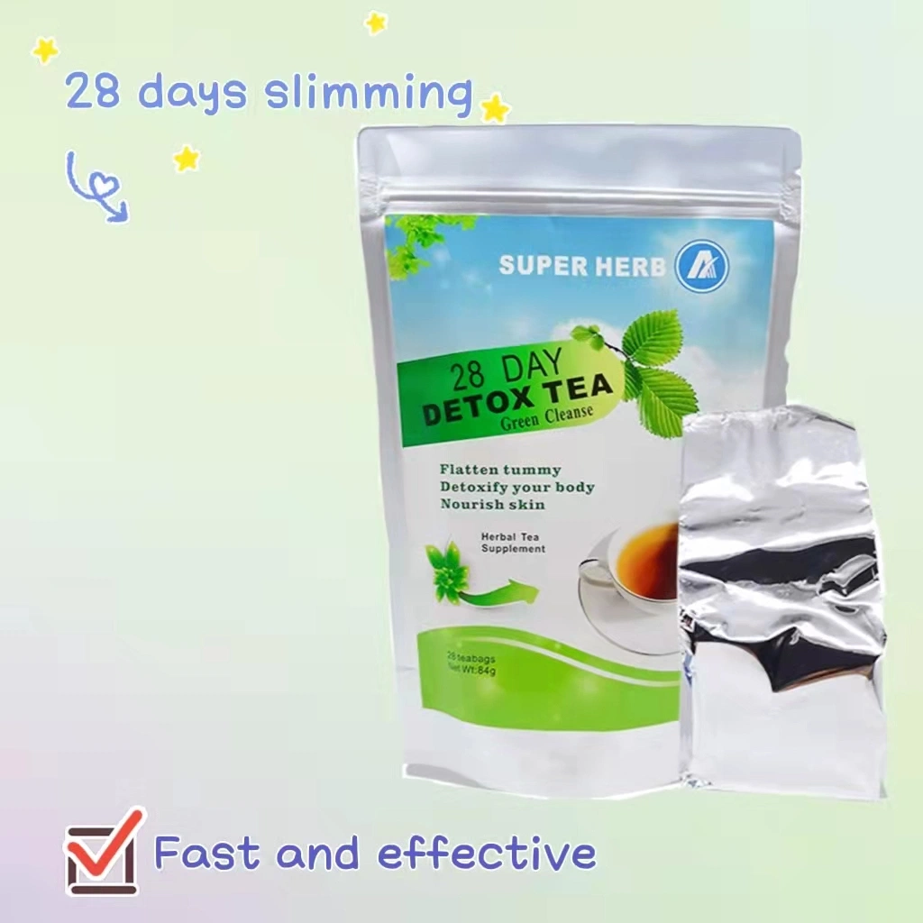 Slimming Green Tea 28 Days Detox Fat Burning Weight Lose Plant Extraction Natural Health Herbal Tea