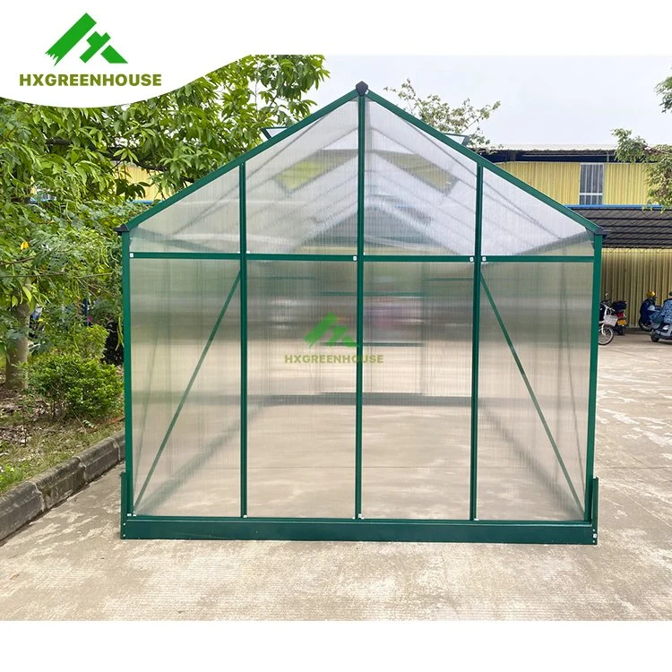 Prefab Foldable Mobile Polycarbonate Garden Mini Greenhouse Hx65128g-1